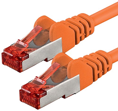 1aTTack.de 1x 15m - Cat 6 Netzwerk-Kabel Patch-Kabel Cat6 RJ45 SFTP - orange von 1aTTack.de