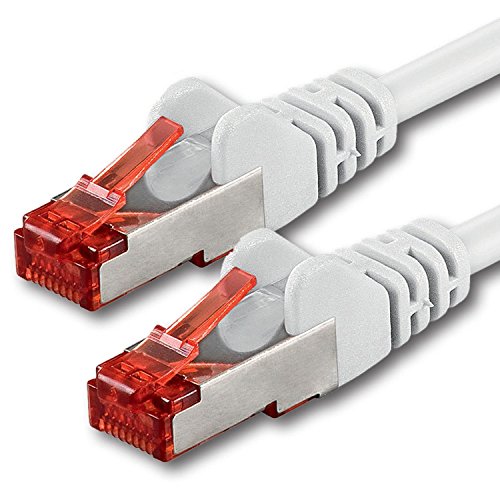 1aTTack.de 1x 20m - Cat 6 Netzwerk-Kabel Patch-Kabel Cat6 RJ45 SFTP - Weiß von 1aTTack.de