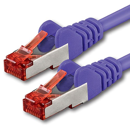 1aTTack.de 1x 20m - Cat 6 Netzwerk-Kabel Patch-Kabel Cat6 RJ45 SFTP - violett von 1aTTack.de