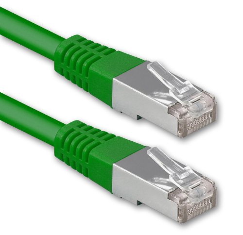 1aTTack.de 0,5m grün - 1 Stück Cat.6 Patchkabel Netzwerkkabel CAT6 S-FTP Gigabit LAN PIMF CAT 6 Kupfer CU Halogenfrei Internet DSL Spielkonsole Smart TV von 1aTTack.de