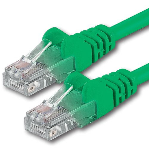 1aTTack.de 15m - grün - 1 Stück - CAT.6 CAT6 Ethernet-Lan-Netzwerk-Kabel 1000 Mbit/s Patchkabel von 1aTTack.de