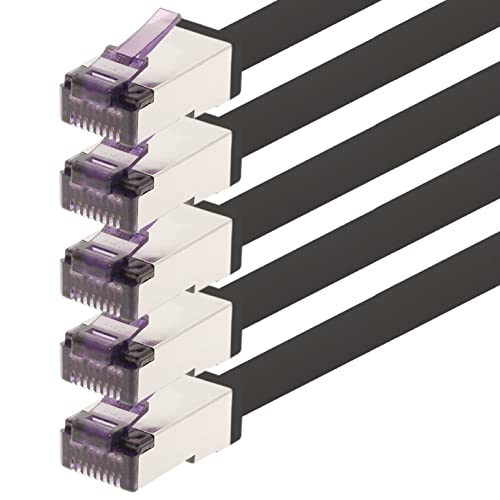 1aTTack.de - 1m - CAT6a Superflex- Ethernet Gigabit LAN Netwerkkabel RJ45 CAT6 A Patchkabel 10000 Mbit s SFTP PIMF 500 MHz kompatibel zu CAT6 CAT5 - schwarz - 5 Stück 1aTTack.de - 1m - CAT6a Superflex- Ethernet Gigabit LAN Netwerkkabel RJ45 CAT6 A Patchkabel 10000 Mbit s SFTP PIMF 500 MHz kompatibel zu CAT6 CAT5 - schwarz - 5 Stück von 1aTTack.de
