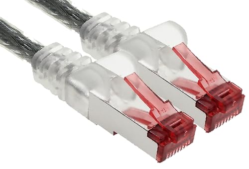 1aTTack.de - 1x 3 Meter CAT6 Patchkabel S/FTP PIMF Schirmung CAT.6 RJ45 Netzwerkkabel Ethernetkabel DSL LAN Router Switch Modem Patchfeld - transparent - 1 Stück 1aTTack.de - 1x 3 Meter CAT6 Patchkabel S/FTP PIMF Schirmung CAT.6 RJ45 Netzwerkkabel Ethernetkabel DSL LAN Router Switch Modem Patchfeld - transparent - 1 Stück von 1aTTack.de