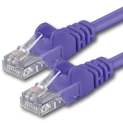 1aTTack.de 20m - violett - 1 Stück - CAT.6 CAT6 Ethernet-Lan-Netzwerk-Kabel 1000 Mbit/s Patchkabel von 1aTTack.de