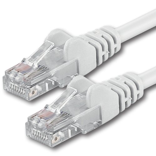 1aTTack.de 2m - weiß - 1 Stück - (PACK) - CAT.6 CAT6 Ethernet-Lan-Netzwerk-Kabel 1000Mbit/s Patchkabel von 1aTTack.de