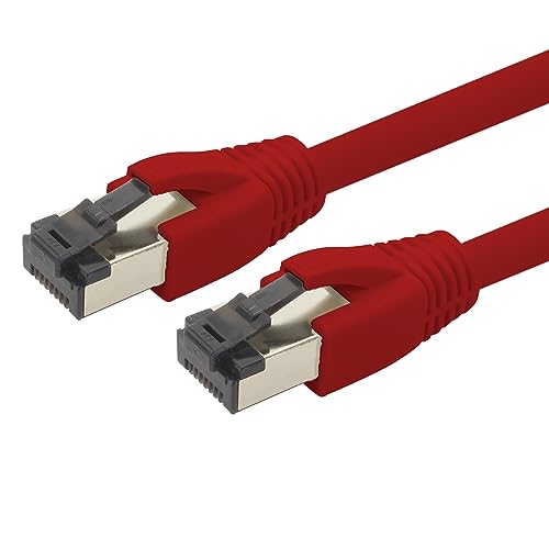 3,0 m Cat 8 Netzwerkkabel CAT8 Kabel Rot - 1 Stück Cat.8 Lan 2000 Mhz 40 Gbit s 40GBase-T Poe+ Patchkabel Ethernetkabel LSZH - 1 x 3 Meter Rot 3,0 m Cat 8 Netzwerkkabel CAT8 Kabel Rot - 1 Stück Cat.8 Lan 2000 Mhz 40 Gbit s 40GBase-T Poe+ Patchkabel Ethernetkabel LSZH - 1 x 3 Meter Rot von 1aTTack.de