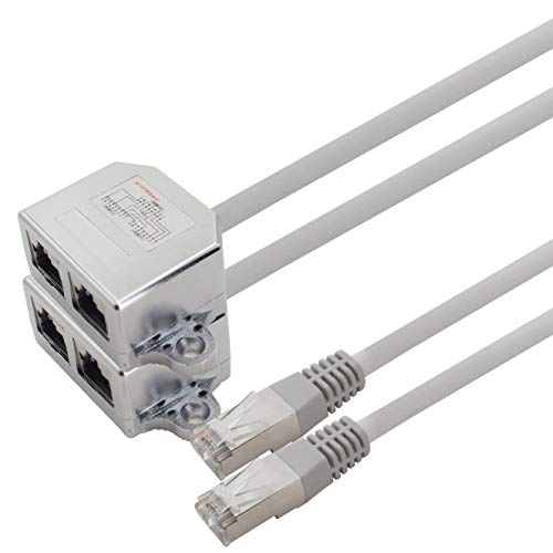1aTTack.de Cat. 5e Patchkabeladapter Netzwerk Netzwerkkabel Splitter Ethernet/Ethernet 0 1 m 2 Stück 1aTTack.de Cat. 5e Patchkabeladapter Netzwerk Netzwerkkabel Splitter Ethernet/Ethernet 0 1 m 2 Stück von 1aTTack.de