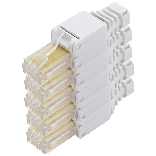 1aTTack.de Cat. 5e werkzeugloser Stecker ungeschirmt AWG 24-26 für Flexible und starre Innenleiter vergoldete Kontakte 5 Stück 1aTTack.de Cat. 5e werkzeugloser Stecker ungeschirmt AWG 24-26 für Flexible und starre Innenleiter vergoldete Kontakte 5 Stück von 1aTTack.de