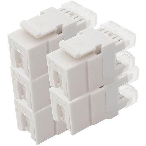 1aTTack.de Cat.6 Keystone Schneidklemme auf RJ45 Buchse AWG 23 bis AWG 26 Staubschutz kompatibel mit Cat5 Cat6 Cat7 Cat8 Weiss 5 Stück 1aTTack.de Cat.6 Keystone Schneidklemme auf RJ45 Buchse AWG 23 bis AWG 26 Staubschutz kompatibel mit Cat5 Cat6 Cat7 Cat8 Weiss 5 Stück von 1aTTack.de