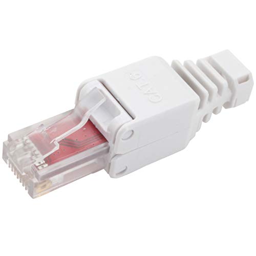 1aTTack.de Cat.6 werkzeugloser Stecker Feldkonfektionierbar für Flexible und starre Innenleiter AWG 23-26 Netzwerkkabel Verlegekabel 1 Stück 1aTTack.de Cat.6 werkzeugloser Stecker Feldkonfektionierbar für Flexible und starre Innenleiter AWG 23-26 Netzwerkkabel Verlegekabel 1 Stück von 1aTTack.de