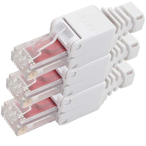 1aTTack.de Cat.6 werkzeugloser Stecker Feldkonfektionierbar für Flexible und starre Innenleiter AWG 23-26 Netzwerkkabel Verlegekabel 3 Stück 1aTTack.de Cat.6 werkzeugloser Stecker Feldkonfektionierbar für Flexible und starre Innenleiter AWG 23-26 Netzwerkkabel Verlegekabel 3 Stück von 1aTTack.de