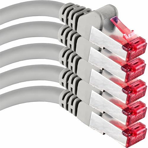 1aTTack.de 2 M - 5 Stück - Cat6 Ethernet LAN Kabel RJ45 - Grau – Hochgeschwindigkeits-Netzwerkkabel für Streaming, Gaming, TV und Computer – Stabil und langlebig – Perfekt für Heimnetzwerk und Büro 1aTTack.de 2 M - 5 Stück - Cat6 Ethernet LAN Kabel RJ45 - Grau – Hochgeschwindigkeits-Netzwerkkabel für Streaming, Gaming, TV und Computer – Stabil und langlebig – Perfekt für Heimnetzwerk und Büro von 1aTTack.de