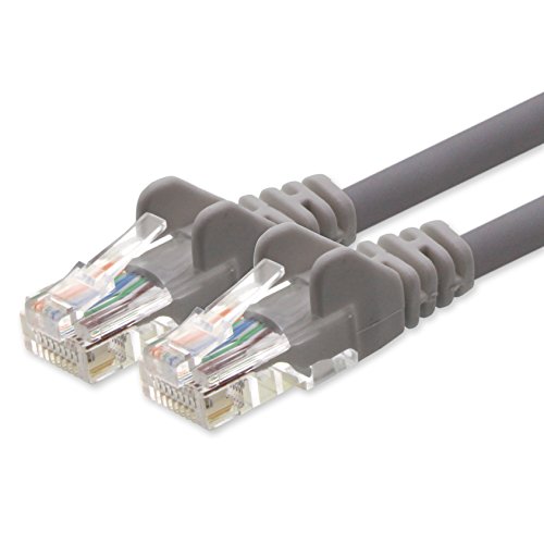 1aTTack.de Netzwerkkabel CAT5e 2x RJ45 Stecker UTP Netzwerk Patch-Kabel 30m grau von 1aTTack.de