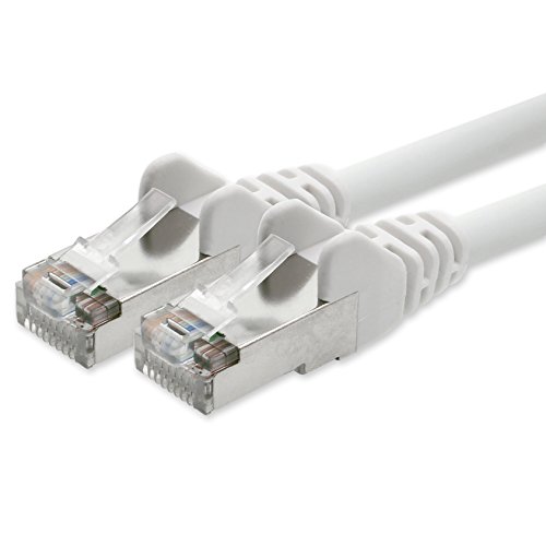 1aTTack.de Netzwerkkabel CAT5e 2x RJ45 Stecker Folien und geflechtgeschirmt SFTP Netzwerk Patch-Kabel 20m weiß 1aTTack.de Netzwerkkabel CAT5e 2x RJ45 Stecker Folien und geflechtgeschirmt SFTP Netzwerk Patch-Kabel 20m weiß von 1aTTack.de