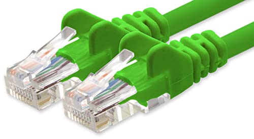1aTTack.de Netzwerkkabel Cat.6 - grün - 1x - 3,0 m - CAT6 Ethernet Kabel Lankabel 1000 Mbits Patchkabel von 1aTTack.de