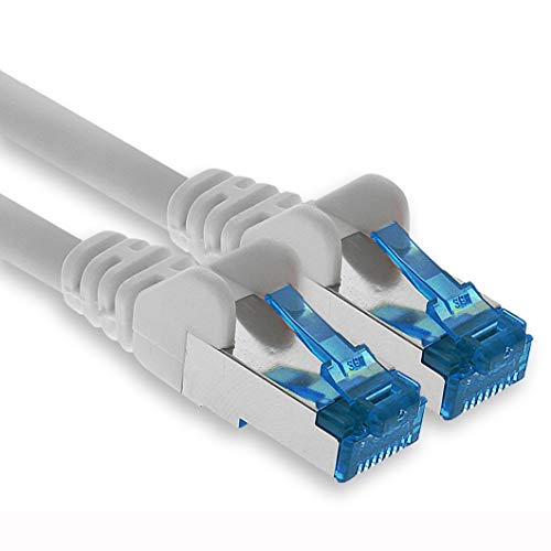 1aTTack.de Patchkabel – 1m Ethernet, Netzwerk, Lan Kabel CAT6a (für Gigabit Netzwerke, Router, Switch, Modems mit RJ45 Eingang – weiss) von 1aTTack.de