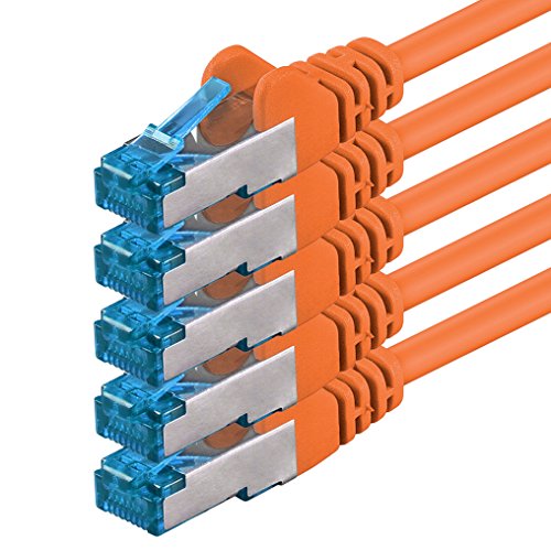 2m - CAT6a - Netzwerkkabel orange - 5 Stück CAT 6 A Patchkabel 10000 Mbit s SFTP PIMF 500 MHz kompatibel zu CAT5 CAT6 CAT7 DSL Internet Switch Router 2m - CAT6a - Netzwerkkabel orange - 5 Stück CAT 6 A Patchkabel 10000 Mbit s SFTP PIMF 500 MHz kompatibel zu CAT5 CAT6 CAT7 DSL Internet Switch Router von 1aTTack.de