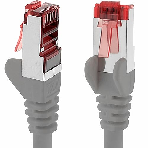 1aTTack.de 10 M - 1 Stück - Cat6 Ethernet LAN Kabel RJ45 - Grau – Hochgeschwindigkeits-Netzwerkkabel für Streaming, Gaming, TV und Computer – Stabil und langlebig – Perfekt für Heimnetzwerk und Büro 1aTTack.de 10 M - 1 Stück - Cat6 Ethernet LAN Kabel RJ45 - Grau – Hochgeschwindigkeits-Netzwerkkabel für Streaming, Gaming, TV und Computer – Stabil und langlebig – Perfekt für Heimnetzwerk und Büro von 1aTTack.de