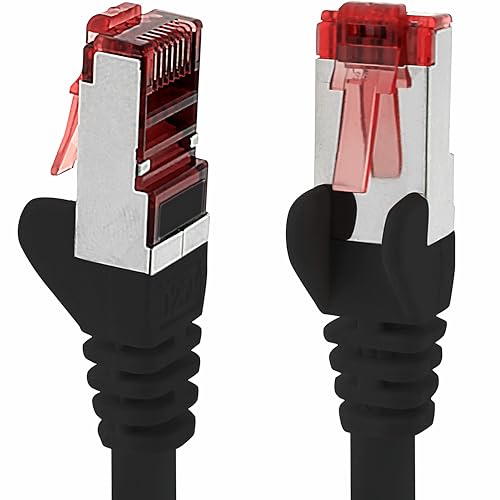 5 M - 1 Stück - Cat6 Ethernet LAN Kabel RJ45 - Schwarz – Hochgeschwindigkeits-Netzwerkkabel für Streaming, Gaming, TV und Computer – Stabil und langlebig – Perfekt für Heimnetzwerk und Büro 5 M - 1 Stück - Cat6 Ethernet LAN Kabel RJ45 - Schwarz – Hochgeschwindigkeits-Netzwerkkabel für Streaming, Gaming, TV und Computer – Stabil und langlebig – Perfekt für Heimnetzwerk und Büro von 1aTTack.de
