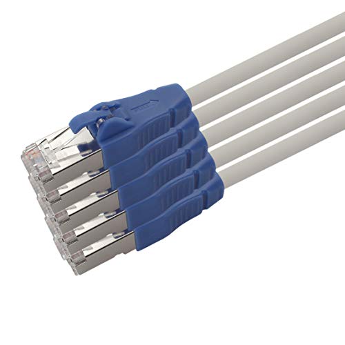 Patchkabel CAT 6a easy pull Grau - 5 Stück - 3,0 m Patchkabel CAT 6a easy pull Grau - 5 Stück - 3,0 m von 1aTTack.de