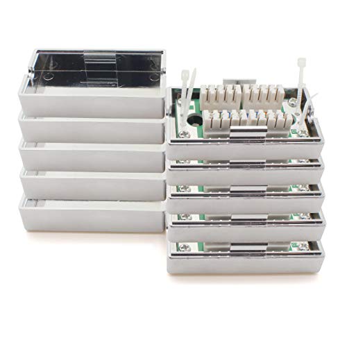 Verbindungsbox 361842 LSA+ Netzwerk Anschlussbox Verlängerung LSA+ Montage CAT.5 5 Stück Silber Verbindungsbox 361842 LSA+ Netzwerk Anschlussbox Verlängerung LSA+ Montage CAT.5 5 Stück Silber von 1aTTack.de