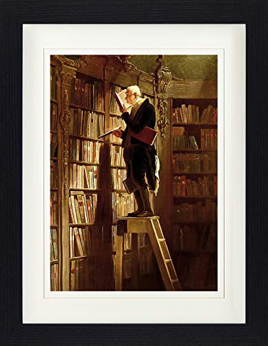 1art1 Carl Spitzweg Poster Der Bücherwurm, 1850 Gerahmtes Bild Mit Edlem Passepartout | Wand-Bilder | Im Bilderrahmen 40x30 cm 1art1 Carl Spitzweg Poster Der Bücherwurm, 1850 Gerahmtes Bild Mit Edlem Passepartout | Wand-Bilder | Im Bilderrahmen 40x30 cm von 1art1