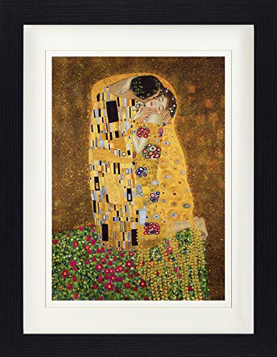 1art1 Gustav Klimt Poster Der Kuß II Gerahmtes Bild Mit Edlem Passepartout | Wand-Bilder | Im Bilderrahmen 40x30 cm 1art1 Gustav Klimt Poster Der Kuß II Gerahmtes Bild Mit Edlem Passepartout | Wand-Bilder | Im Bilderrahmen 40x30 cm von 1art1