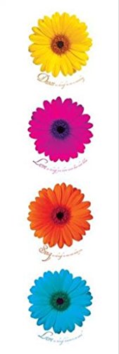 1art1 Blumen Poster Tanze, Liebe, Singe, Lebe Midi-Poster 91x30 cm von 1art1