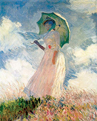 1art1 Claude Monet Poster Frau Mit Sonnenschirm 1886 Kunstdruck Bild 50x40 cm von 1art1