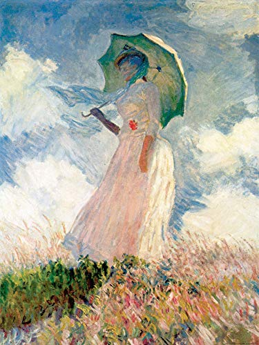 1art1 Claude Monet Poster Frau Mit Sonnenschirm 1886 Kunstdruck Bild 80x60 cm von 1art1