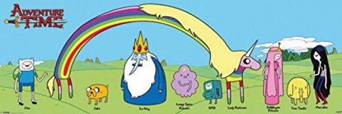 Adventure Time Tür-Poster Abenteuerzeit, Charaktere Plakat | Bild 158x53 cm von 1art1