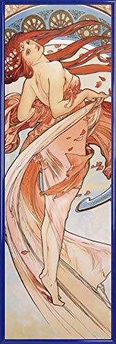 1art1 Alphonse Mucha Poster Kunstdruck Bild und Kunststoff-Rahmen - Der Tanz, 1898 (91 x 30cm) von 1art1