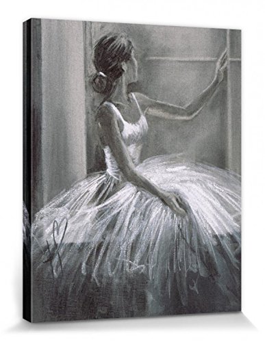 1art1 Ballett Poster Ballerina, Blick Aus Dem Fenster, Hazel Bowman Bilder Leinwand-Bild Auf Keilrahmen | XXL-Wandbild Poster Kunstdruck Als Leinwandbild 50x40 cm von 1art1