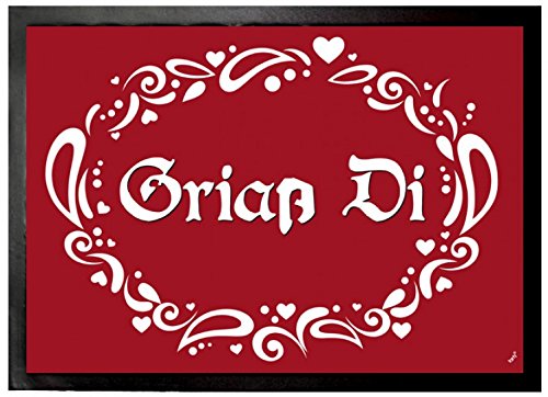 1art1 Bayern Griaß Di, Rot Weiß Fußmatte Dekomatte Innenbereich | Design Türmatte 70x50 cm von 1art1