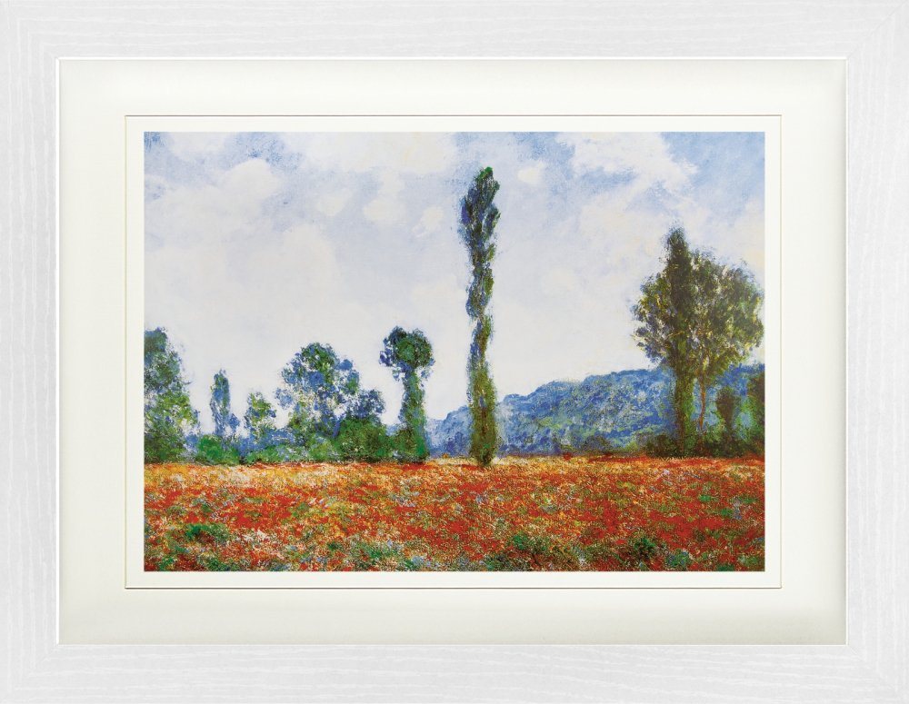 1art1 Bild mit Rahmen Claude Monet - Mohnblumenfeld In Giverny, 1890 von 1art1