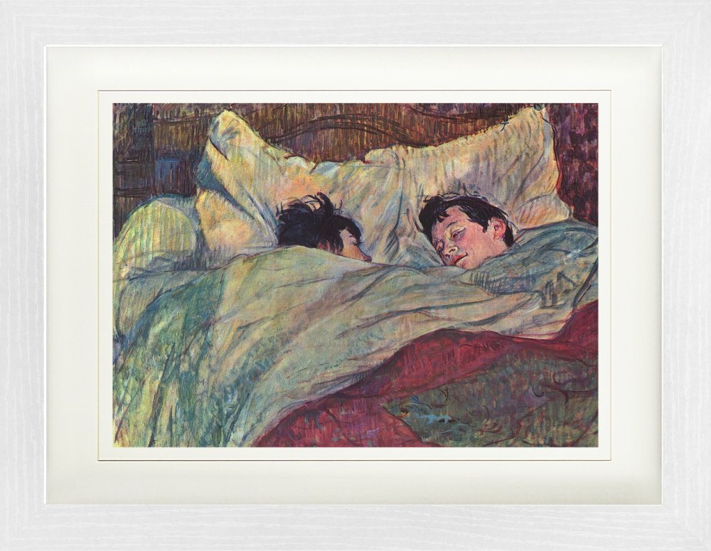1art1 Bild mit Rahmen Henri De Toulouse-Lautrec - Das Bett, 1893 von 1art1