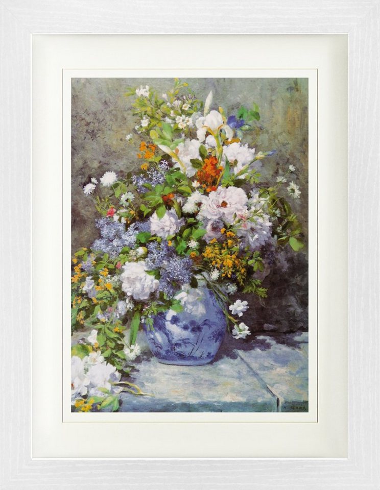 1art1 Bild mit Rahmen Pierre Auguste Renoir - Große Vase Mit Blumen, 1866 von 1art1
