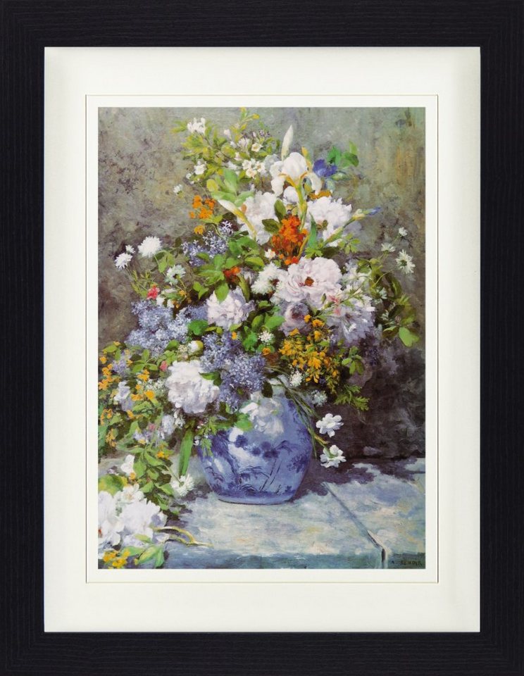 1art1 Bild mit Rahmen Pierre Auguste Renoir - Große Vase Mit Blumen, 1866 von 1art1