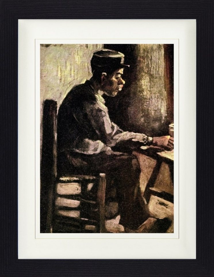 1art1 Bild mit Rahmen Vincent Van Gogh - Bauer Am Tisch, 1885 von 1art1