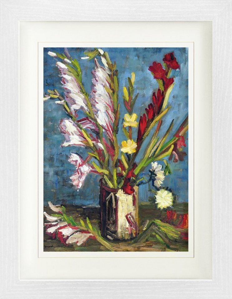1art1 Bild mit Rahmen Vincent Van Gogh - Vase Mit Gladiolen, 1886 von 1art1