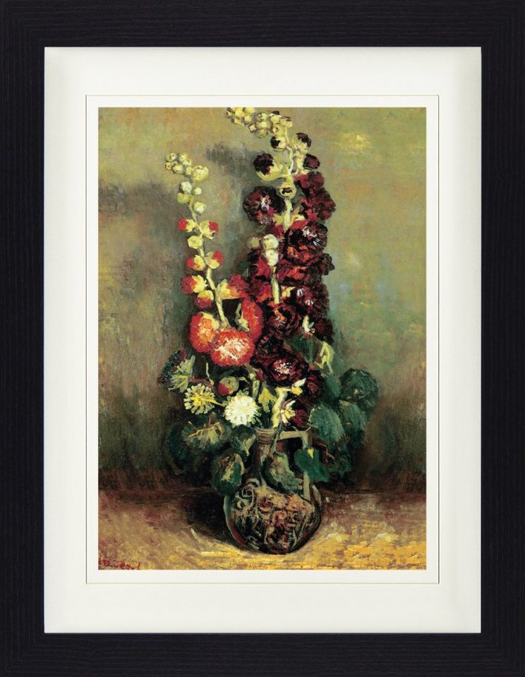 1art1 Bild mit Rahmen Vincent Van Gogh - Vase Mit Malven, 1886 von 1art1
