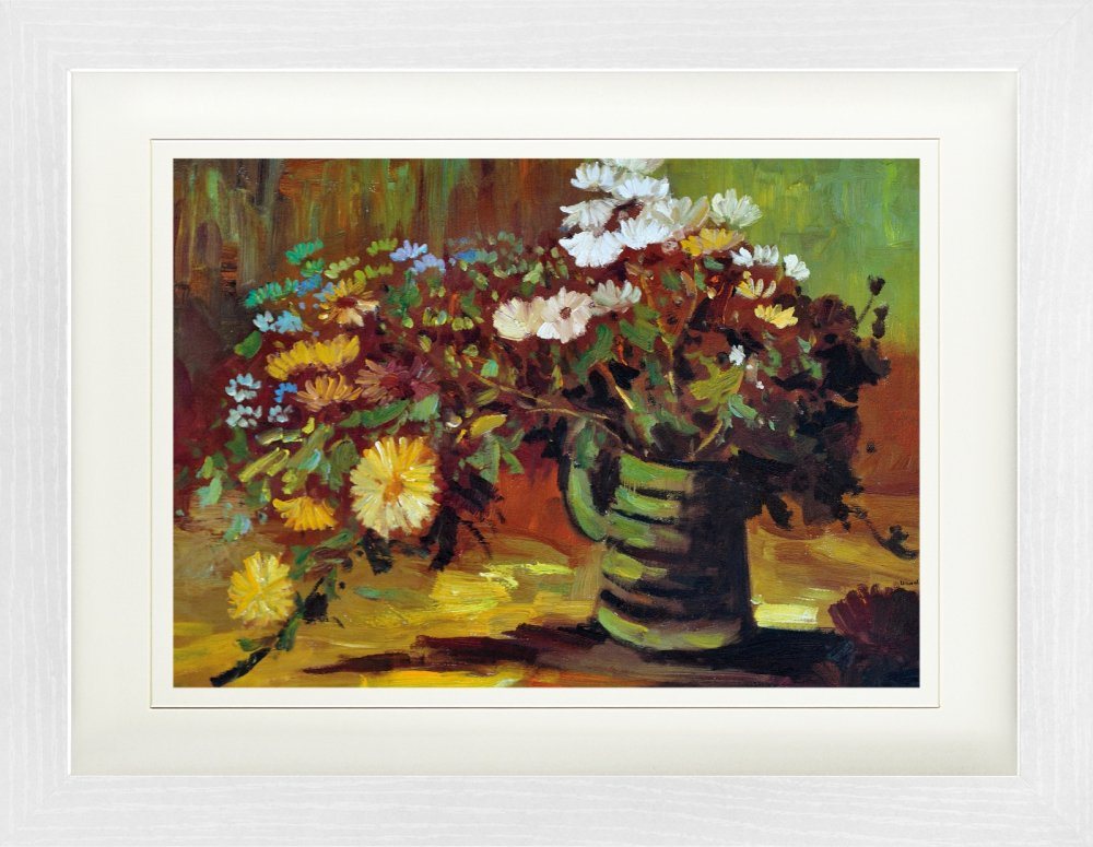 1art1 Bild mit Rahmen Vincent Van Gogh - Vase Mit Margeriten, 1886 von 1art1