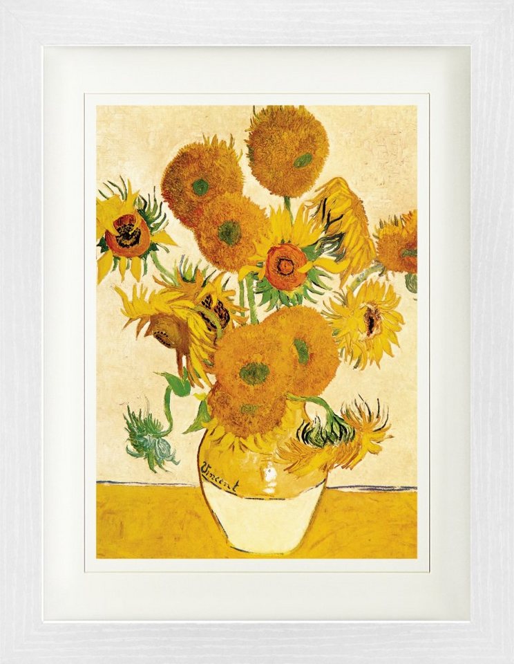 1art1 Bild mit Rahmen Vincent Van Gogh - Vierzehn Sonnenblumen In Einer Vase, 1888 von 1art1