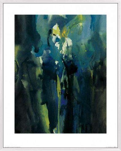 1art1 Blumen Poster Kunstdruck Bild und Kunststoff-Rahmen - Iris, David Ross (50 x 40cm) von 1art1