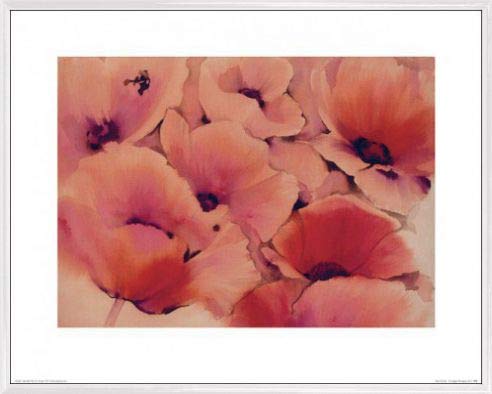 1art1 Blumen Poster Kunstdruck Bild und Kunststoff-Rahmen - Pink Promise, Maggie Thompson (50 x 40cm) von 1art1