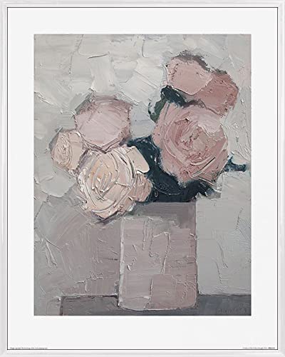 1art1 Blumen Poster Kunstdruck Bild und Kunststoff-Rahmen - A Study In Pink, Paul Donaghy (50 x 40cm) von 1art1