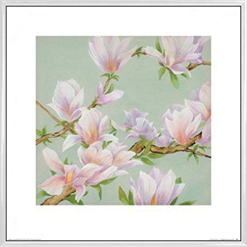 1art1 Blumen Poster Kunstdruck Bild und Kunststoff-Rahmen - Floral Harmony, Maggie Thompson (40 x 40cm) von 1art1