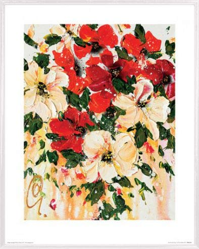 1art1 Blumen Poster Kunstdruck Bild und Kunststoff-Rahmen - The Warmest Days 3, Clare Sykes (50 x 40cm) von 1art1