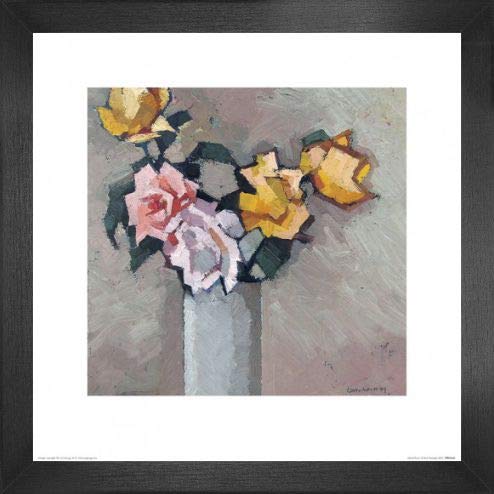 1art1 Blumen Poster Kunstdruck Bild und MDF-Rahmen - Mixed Roses, Paul Donaghy (40 x 40cm) von 1art1