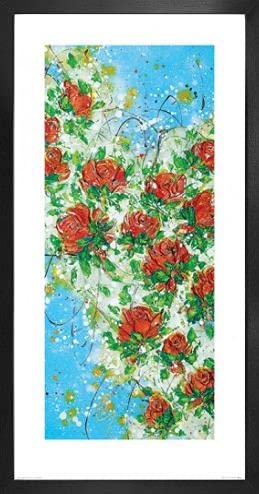 1art1 Blumen Poster Kunstdruck Bild und MDF-Rahmen - Vintage Aromas, Clare Sykes (100 x 50cm) von 1art1